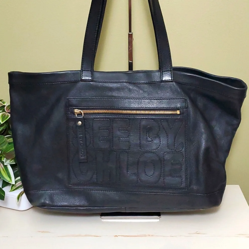 See By Chloé | Black Leather Shoulder Bag - Picture 2 of 12